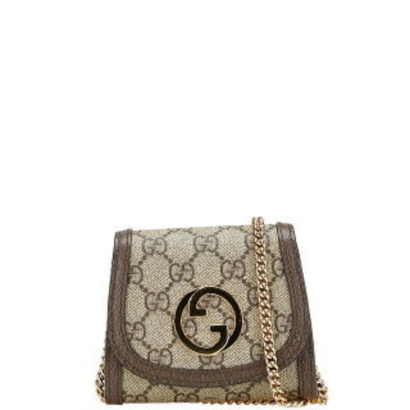 GG Blondie Metallic Wallet On Chain - Gucci